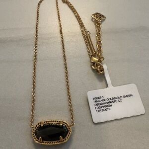 Kendra Scott Vintage Gold Obsidian Elisa- not produced